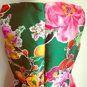 Talbots Pink and Green Dress